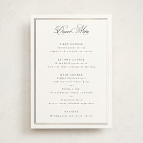 Foil-Pressed Party Menus