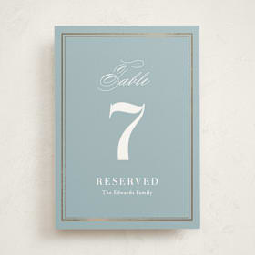 Foil-Pressed Party Table Numbers