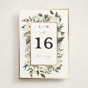 Foil-Pressed Party Table Numbers