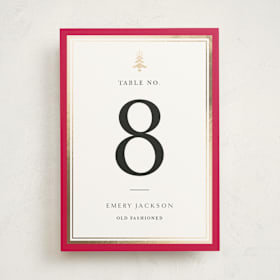 Foil-Pressed Party Table Numbers