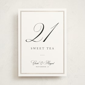 Foil-Pressed Party Table Numbers