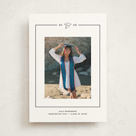 Graduation Announcement Photo Mount Cards