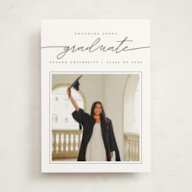 Graduation Announcement Photo Mount Cards