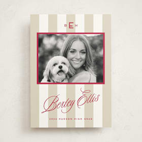 Graduation Announcement Photo Mount Cards