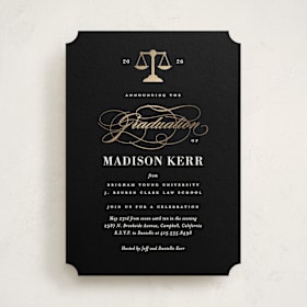 Foil-Pressed Graduation Party Invitations