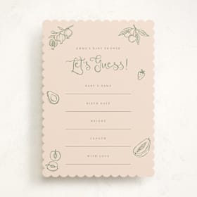 Baby Shower Game Cards