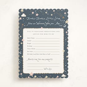 Baby Shower Game Cards