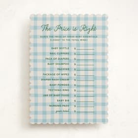 Baby Shower Game Cards