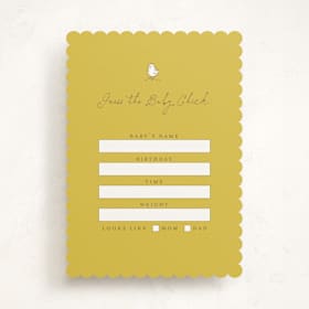 Baby Shower Game Cards