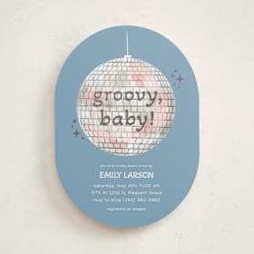 Foil-Pressed Baby Shower Invitations