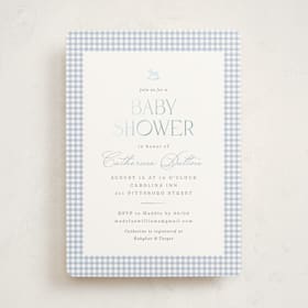 Foil-Pressed Baby Shower Invitations