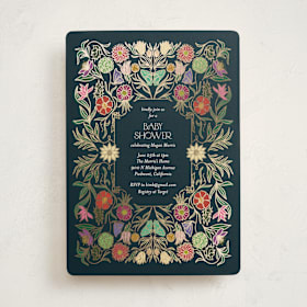 Foil-Pressed Baby Shower Invitations