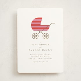 Foil-Pressed Baby Shower Invitations