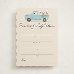 Baby Shower Game Cards