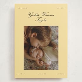 Grand Birth Announcements