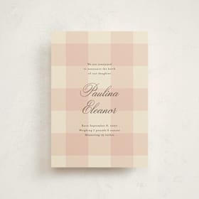 Birth Announcement Petite Cards