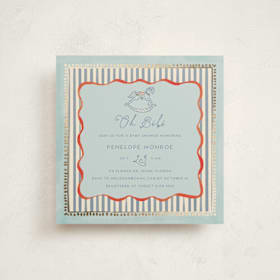 Foil-Pressed Baby Shower Invitations