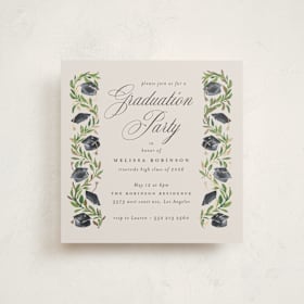 Foil-Pressed Graduation Party Invitations