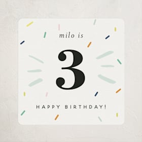 Children's Birthday Party Stickers