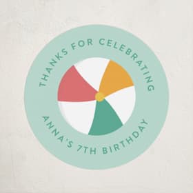 Children's Birthday Party Stickers