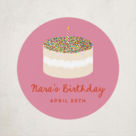 Children's Birthday Party Stickers