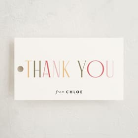 Children's Birthday Party Favor Tags