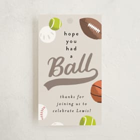 Children's Birthday Party Favor Tags