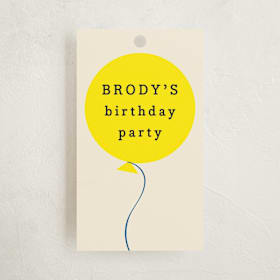 Children's Birthday Party Favor Tags
