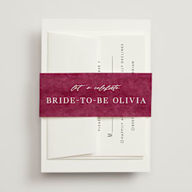 Bridal Shower Belly Bands