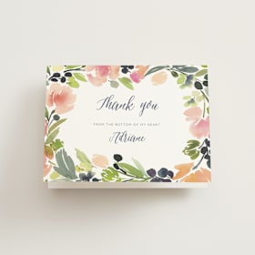 Folded Wedding Thank You Cards