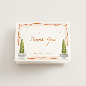 Folded Wedding Thank You Cards