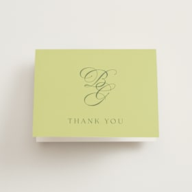 Folded Wedding Thank You Cards