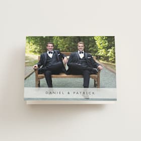 Folded Wedding Thank You Cards