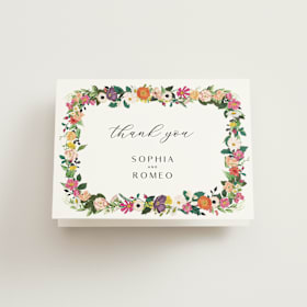 Folded Wedding Thank You Cards