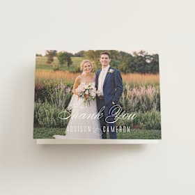 Folded Wedding Thank You Cards