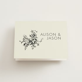 Folded Wedding Thank You Cards