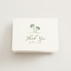 Folded Wedding Thank You Cards