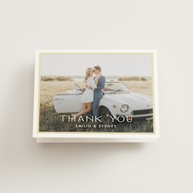 Folded Wedding Thank You Cards