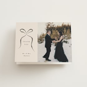 Folded Wedding Thank You Cards
