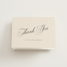 Folded Wedding Thank You Cards