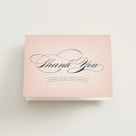 Folded Wedding Thank You Cards