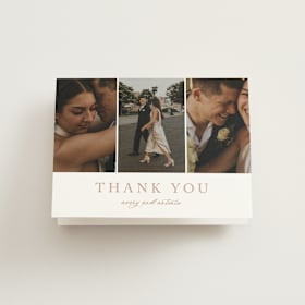 Folded Wedding Thank You Cards
