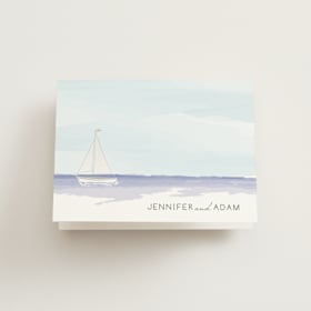 Folded Wedding Thank You Cards