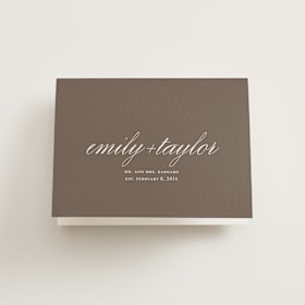 Folded Wedding Thank You Cards