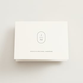 Folded Wedding Thank You Cards
