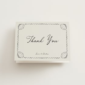 Folded Wedding Thank You Cards