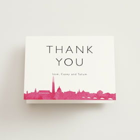 Folded Wedding Thank You Cards