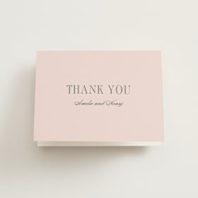 Folded Wedding Thank You Cards