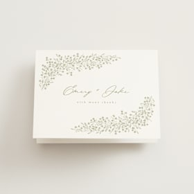 Folded Wedding Thank You Cards