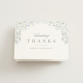 Folded Wedding Thank You Cards